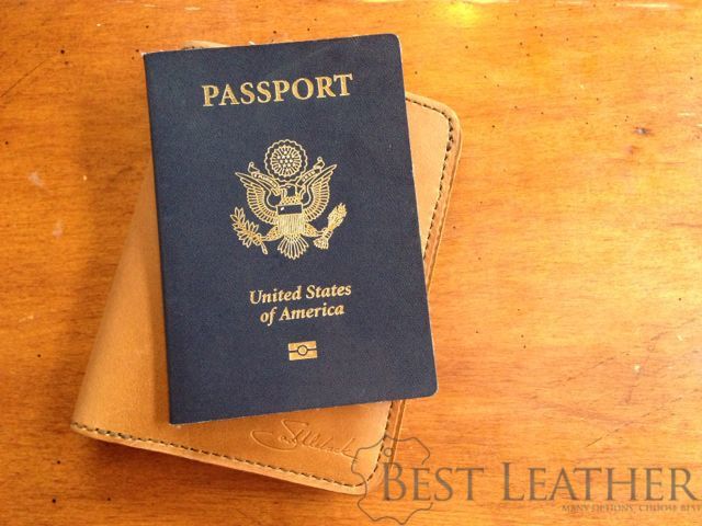 马鞍背皮革RFID屏蔽护照钱包与护照烟草