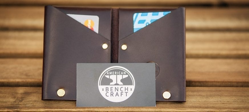 美国- benchcraft铆接-一块- 003 -布朗皮革钱包